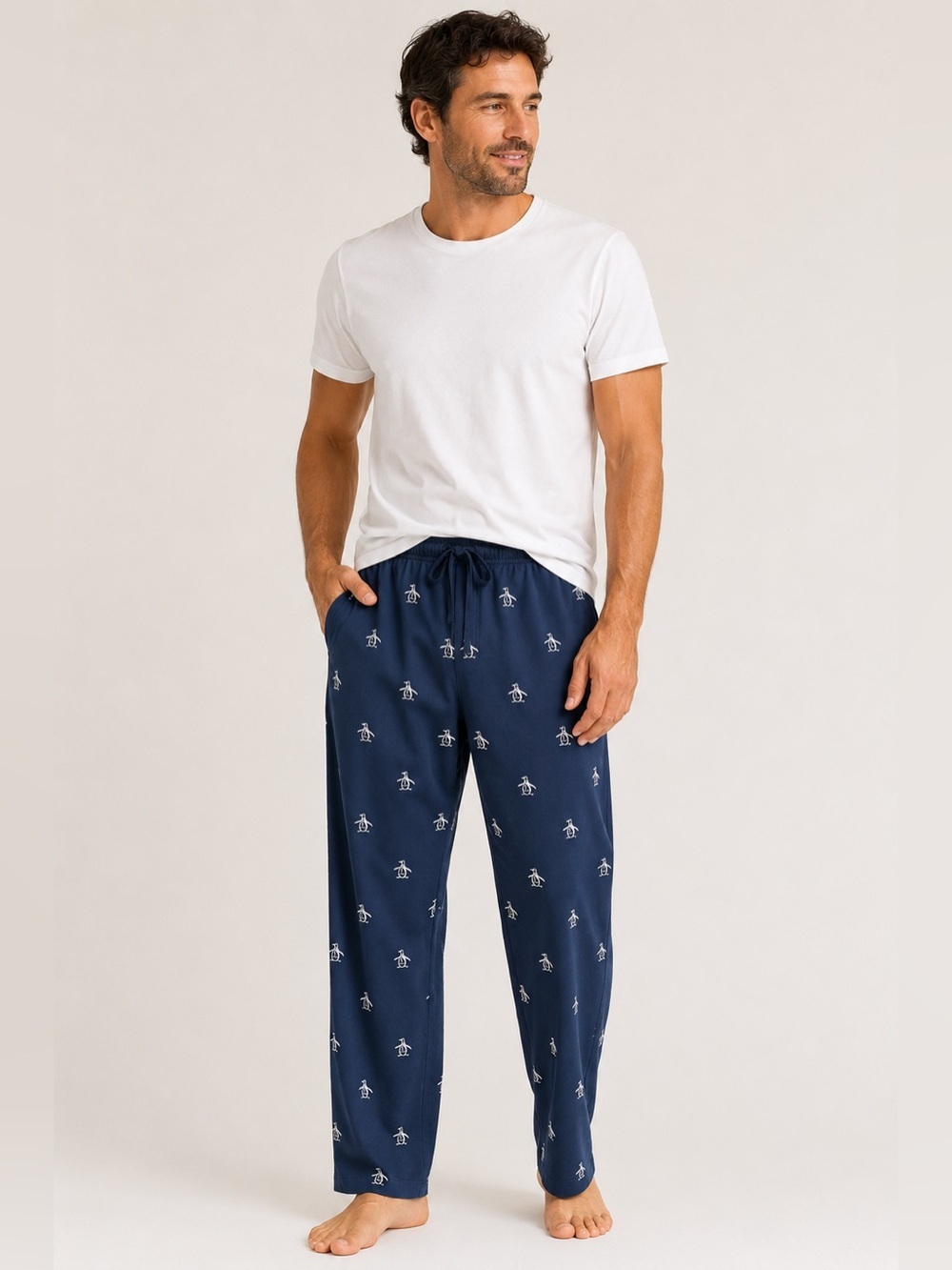 penguin • NWT $50 USD Navy Penguin-Print Lounge Pants